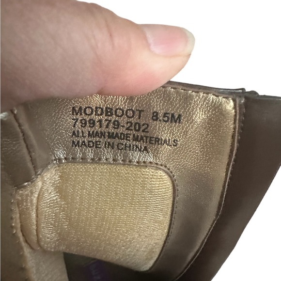 ❄️ Suzanne Somers Modboot Heeled Boots Brown 8.5 Never Worn - Picture 6 of 11